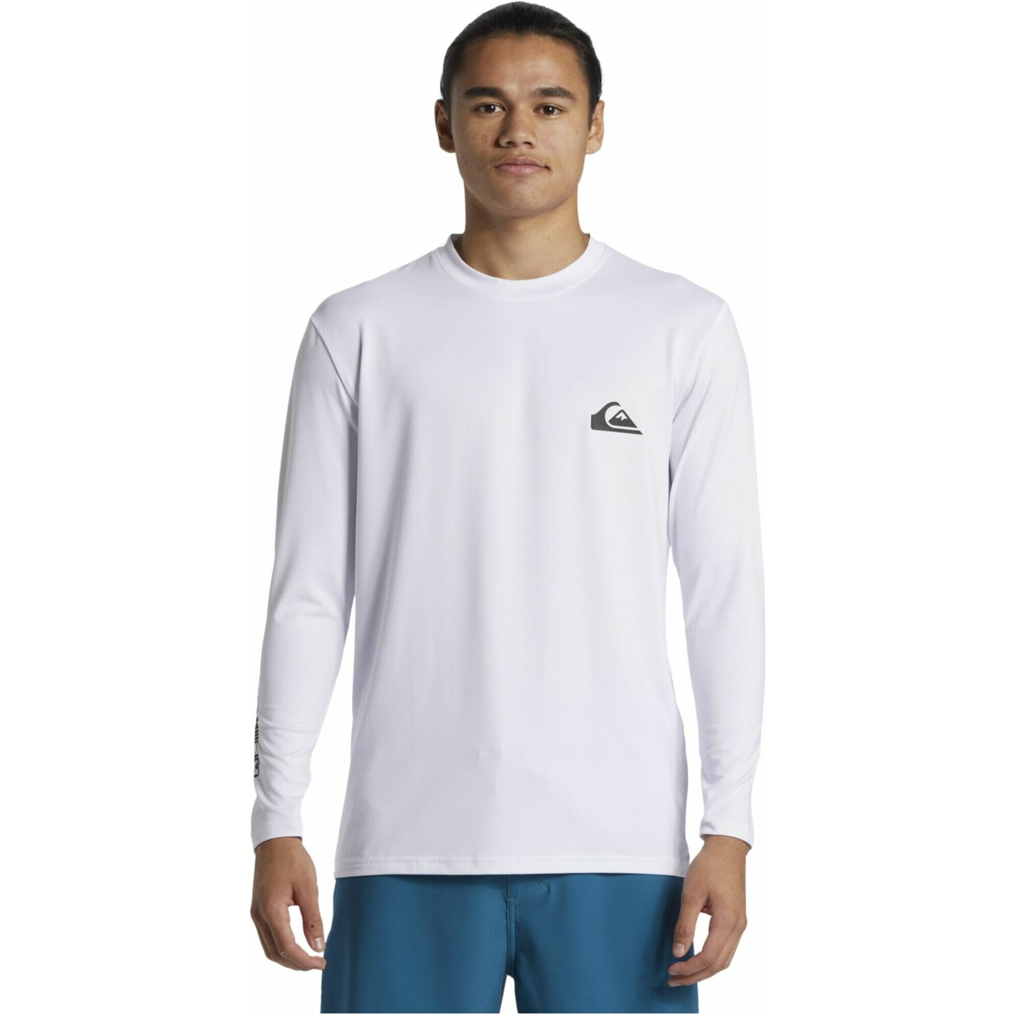 2026 Quiksilver Männer Everyday UV50 Langarm Surf T-Shirt AQYWR03136 - White